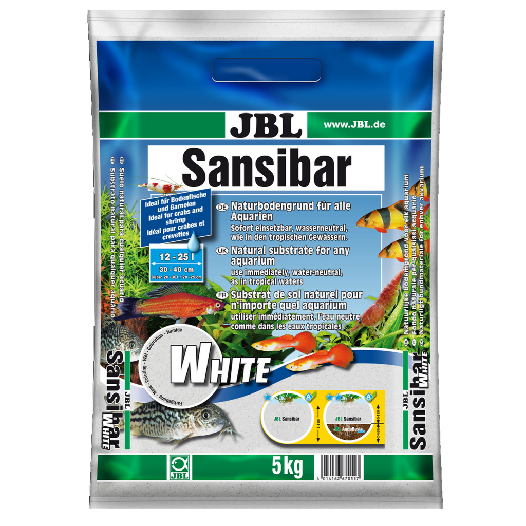 Substrat natural acvariu JBL Sansibar WHITE 5 kg