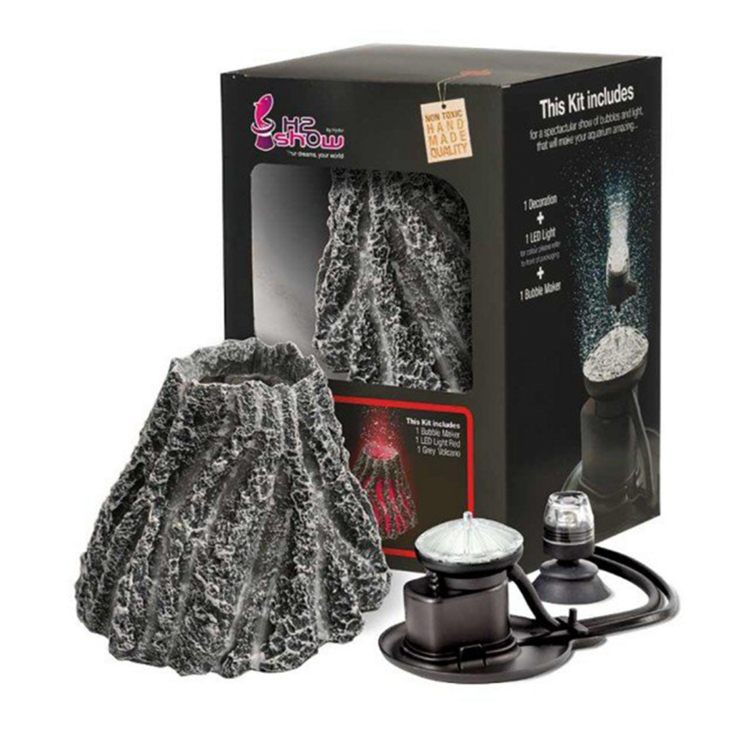 Decor acvariu Hydor H2 SHOW KIT VOLCANO - RED LIGHT 