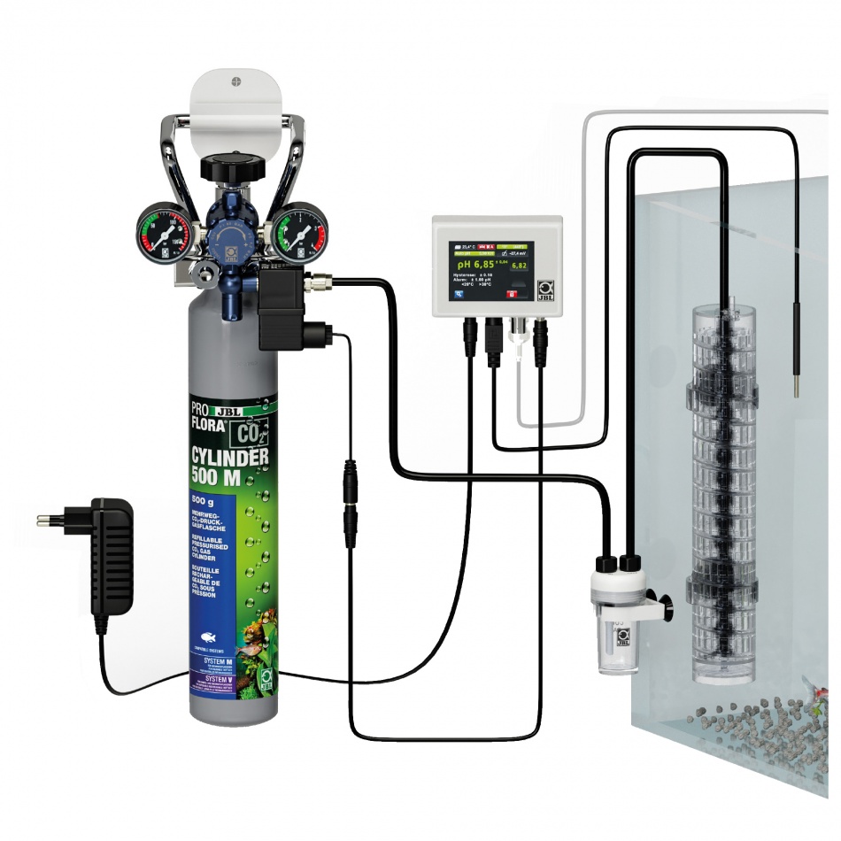 Set fertilizare CO2 acvariu JBL ProFlora CO2 PROFESSIONAL SET M 