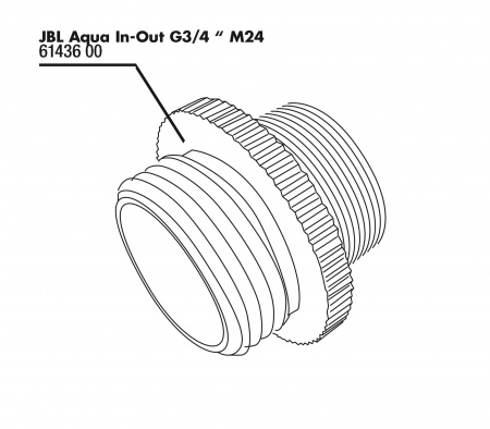 JBL Aqua In-Out adaptor G3/4 - M24