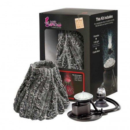 Decor acvariu Hydor H2 SHOW KIT VOLCANO - RED LIGHT 