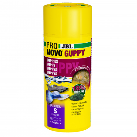 Hrana pesti acvariu JBL ProNovo GUPPY FLAKES S 250 ml
