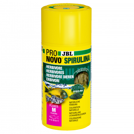 Hrana pesti acvariu JBL ProNovo SPIRULINA FLAKES M 100 ml 