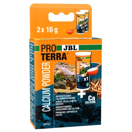 Calciu reptile JBL PROTERRA CALCIUM POWDER 2x16 g