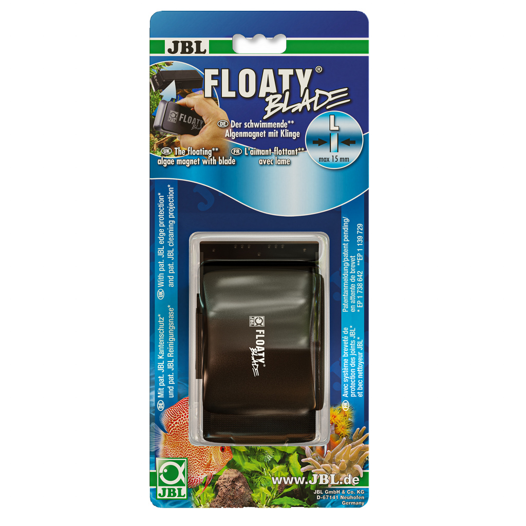 Razuitor magnetic acvariu JBL Floaty L Blade 15 mm