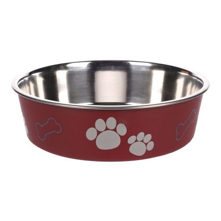 Bol inox KENA Rosu 21cm/1500ml