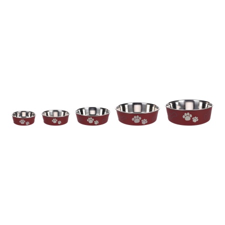 Bol inox KENA Rosu 21cm/1500ml