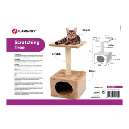 Sisal SCRATCH POLE SASSIERE Bej