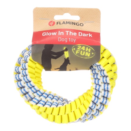 Jucarie GLOWA Inel Bleu/Galben S 13x13x3,5cm