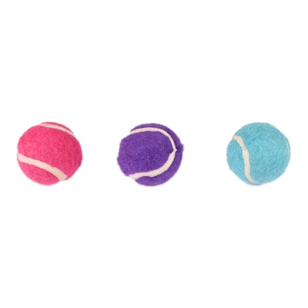 Jucarie pisica TENNIS BALL MC 4cm/3buc