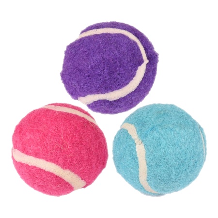 Jucarie pisica TENNIS BALL MC 4cm/3buc