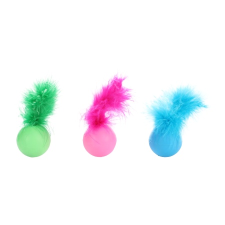 Jucarie pisica HOWI BALL WITH FEATHER