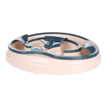 Jucarie pisica SHILO OVAL Alb/Bleu