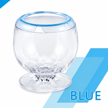 Acvariu ISTA Stylish Display Case Round Tank Albastru 2.3 l