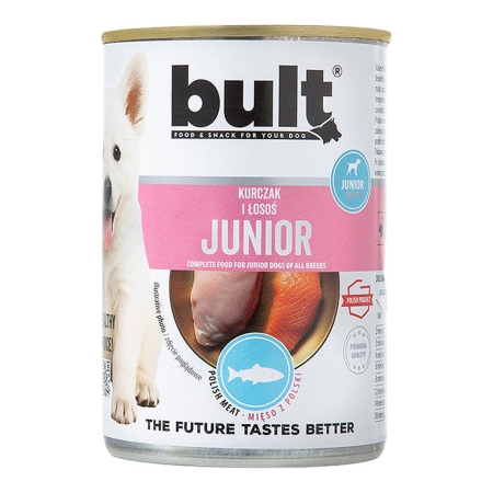 BULT DOG Junior Pui/Somon 400g
