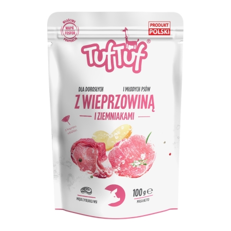 TUF TUF DOG plic Porc/Cartof 100g