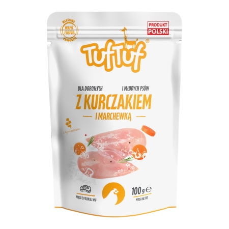 TUF TUF DOG plic Pui/Morcov 100g