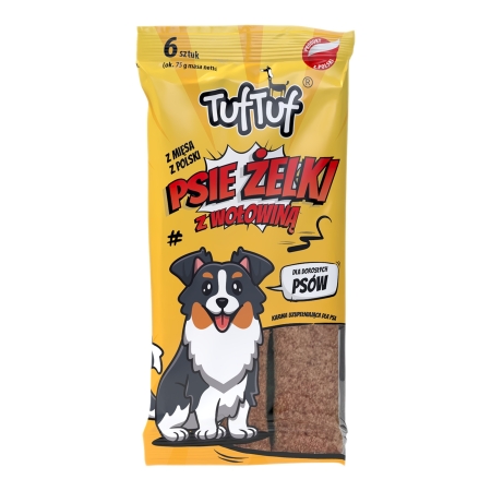 TUF TUF DOG jeleuri fasii Porc 75g