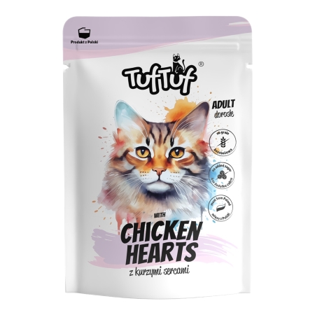 TUF TUF CAT plic Inimi pui 100g