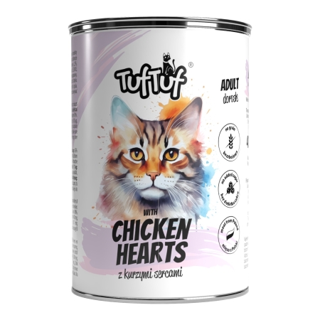 TUF TUF CAT Inimi pui 400g