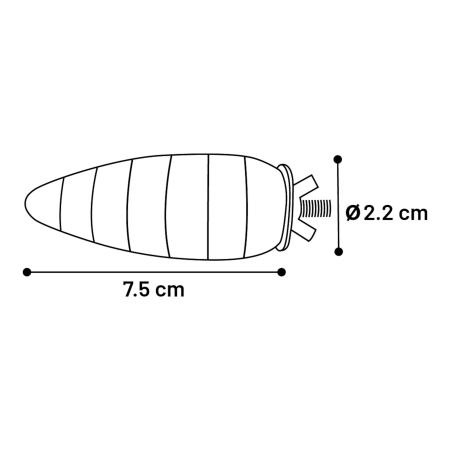 Jucarie rozatoare NIBBLE WOOD CARO 2cm