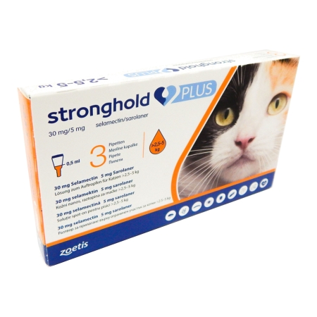 STRONGHOLD PLUS CAT 2.5/5kg 30mg