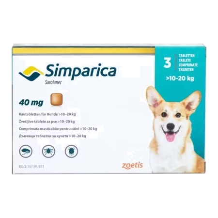 SIMPARICA 10-20kg / 40mg