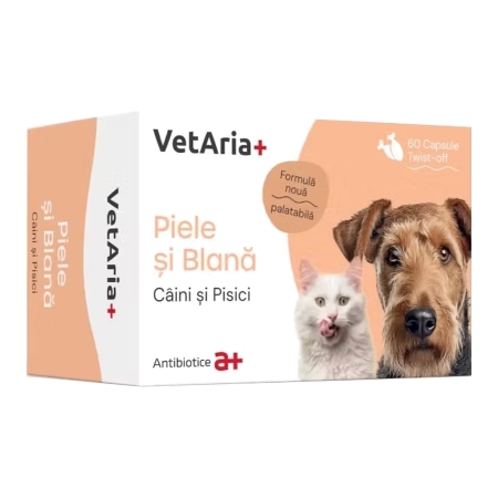 VETARIA Piele Blana Caini/Pisici 60cpr