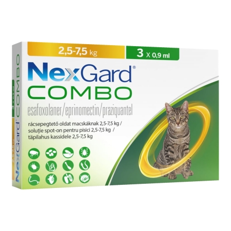 NEXGARD Combo Pisica 2.5-7.5kg