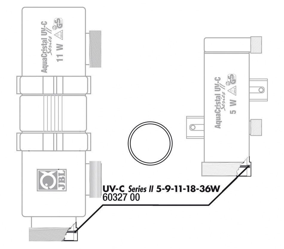 JBL O-Ring Aqua Cristal UV-C 5-36 W