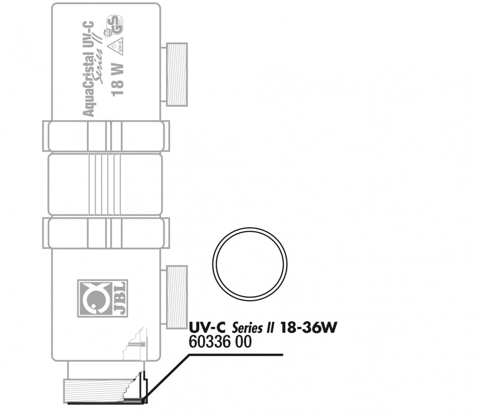 JBL Garnitura O-ring  UV-C 18W,36W