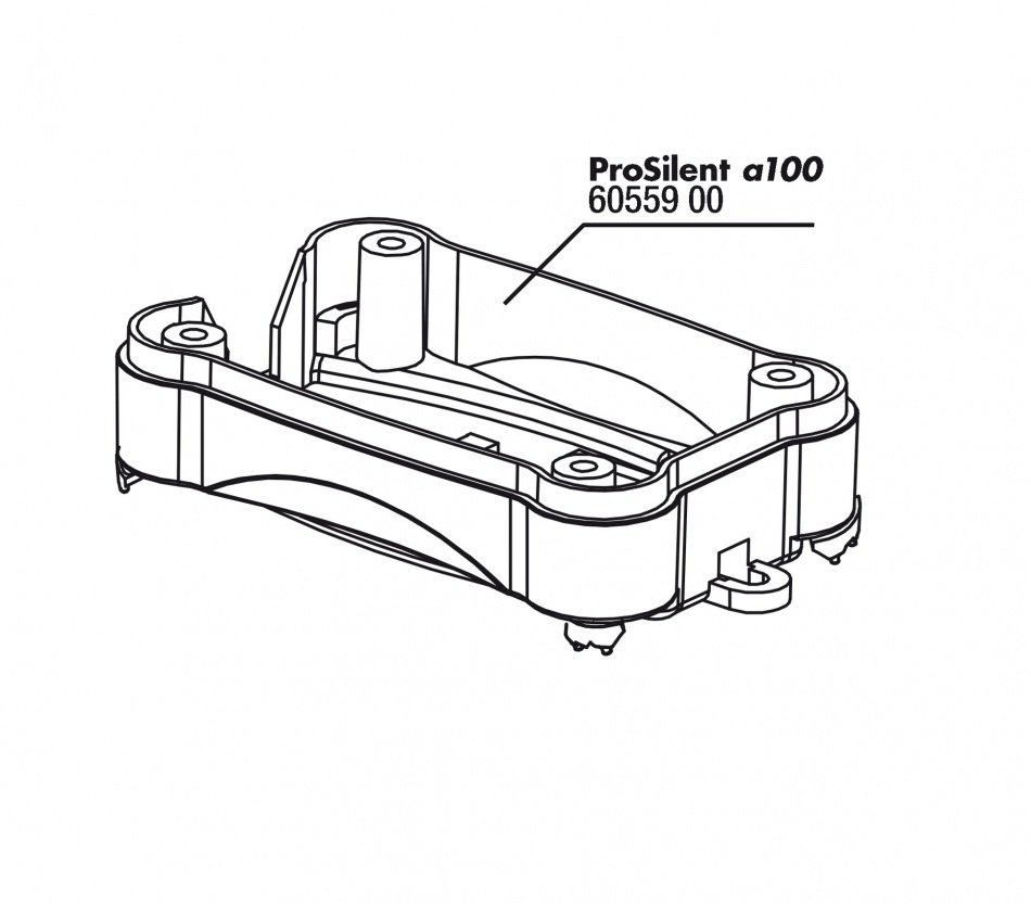 JBL Carcasa inferioara si picioruse cauciuc pt ProSilent a100 (4X)