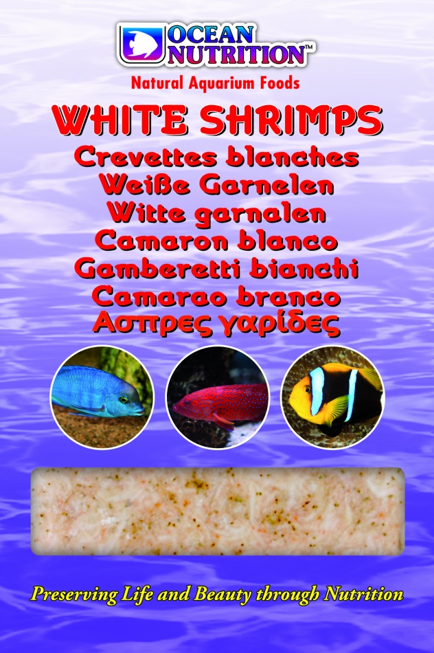 Hrana congelata Ocean Nutrition White Shrimps (mono tray) 100g