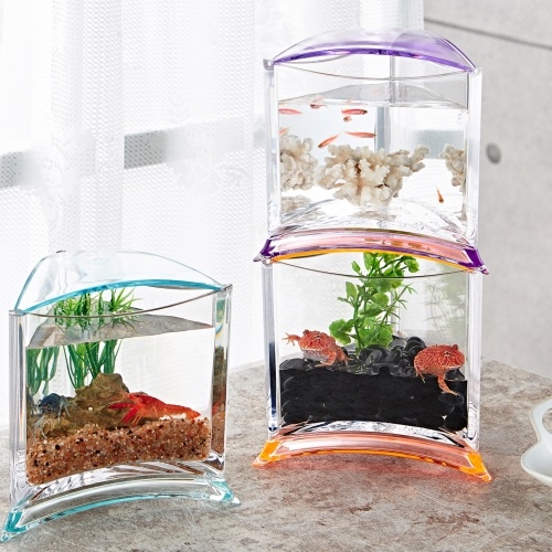 Acvariu ISTA Stylish Display Case Triangle Albastru 1 l