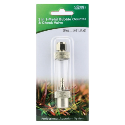 ISTA 2in1 Metal Bubble Counter an Check Valve For CO2