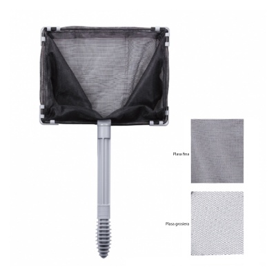 Minciog acvariu inoxidabil plutitor ISTA 20X15 cm - plasa fina