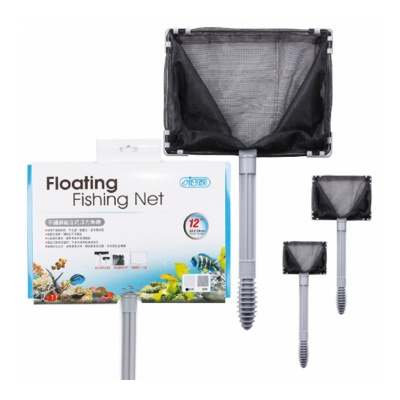 Minciog acvariu inoxidabil plutitor ISTA 20X15 cm - plasa fina