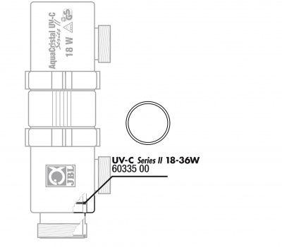 JBL Garnitura O-ring pentru bec (57x3,9mm) UV-C 18/36W (2x)