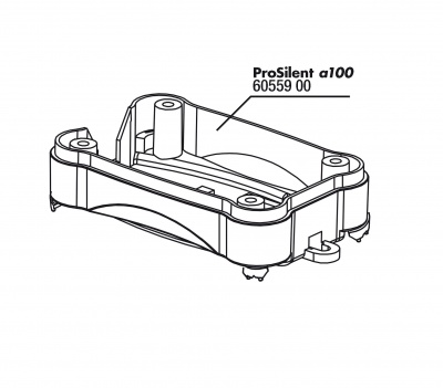 JBL Carcasa inferioara si picioruse cauciuc pt ProSilent a100 (4X)
