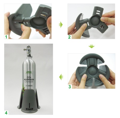 Suport butelie ISTA CO2 reglabil 65-80 mm