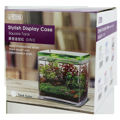 Acvariu ISTA Stylish Display Case Square Tank Albastru 2.3 l