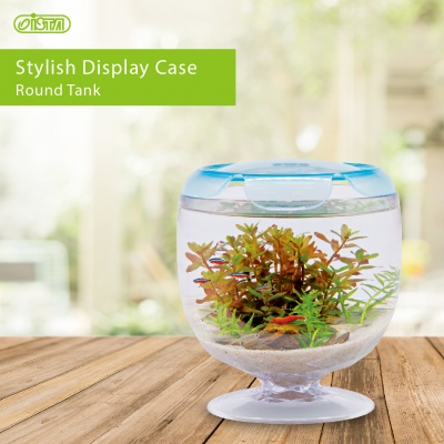 Acvariu ISTA Stylish Display Case Round Tank Verde 2.3 l