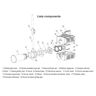 Pompa aerare iaz Hailea BF400