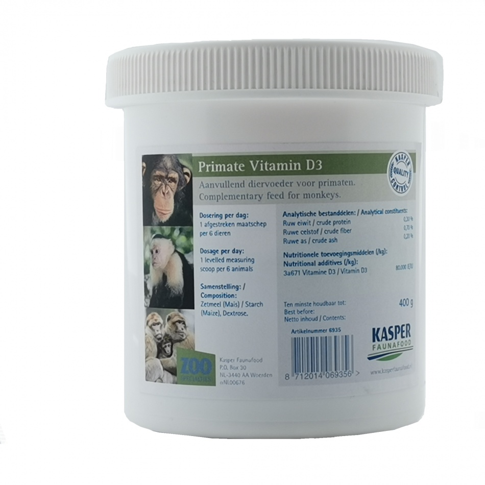 Kasper Vitamine primate mix Vit D3 - 400g