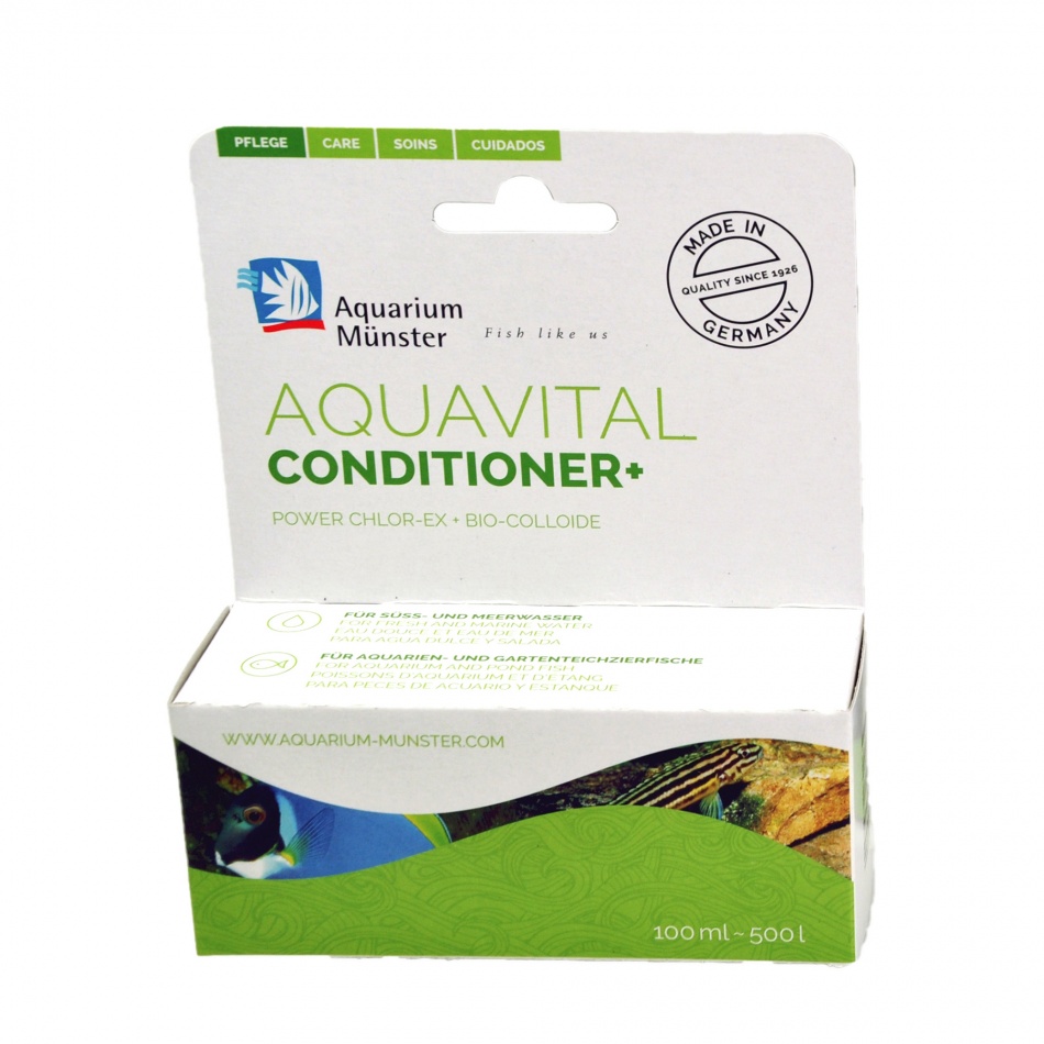 Solutie tratare apa acvariu Aquarium Munster AQUAVITAL CONDITIONER+ 100 ml 