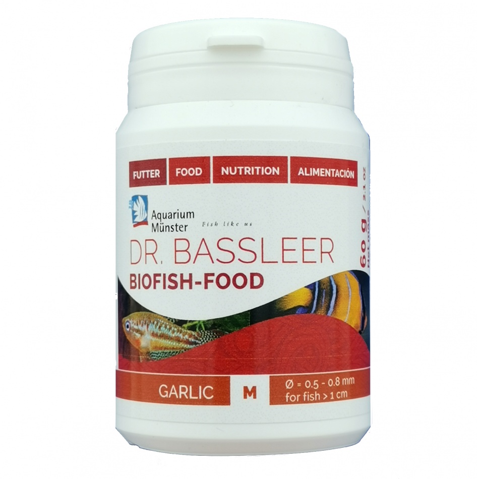 Aquarium Munster Biofish Food GARLIC M 60 g