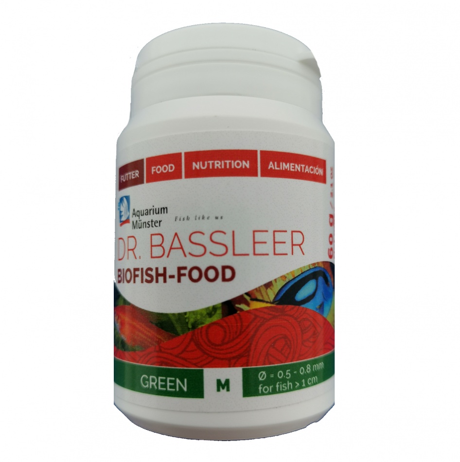 Aquarium Munster Biofish Food GREEN M 60 g