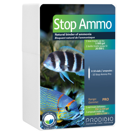 Solutie tratare apa acvariu Prodibio Stop Ammo Pro 10 fiole