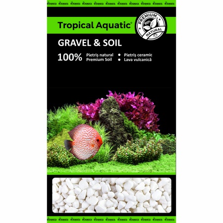 Piatra ornamentala acvariu White Polar Pearl 4-6cm