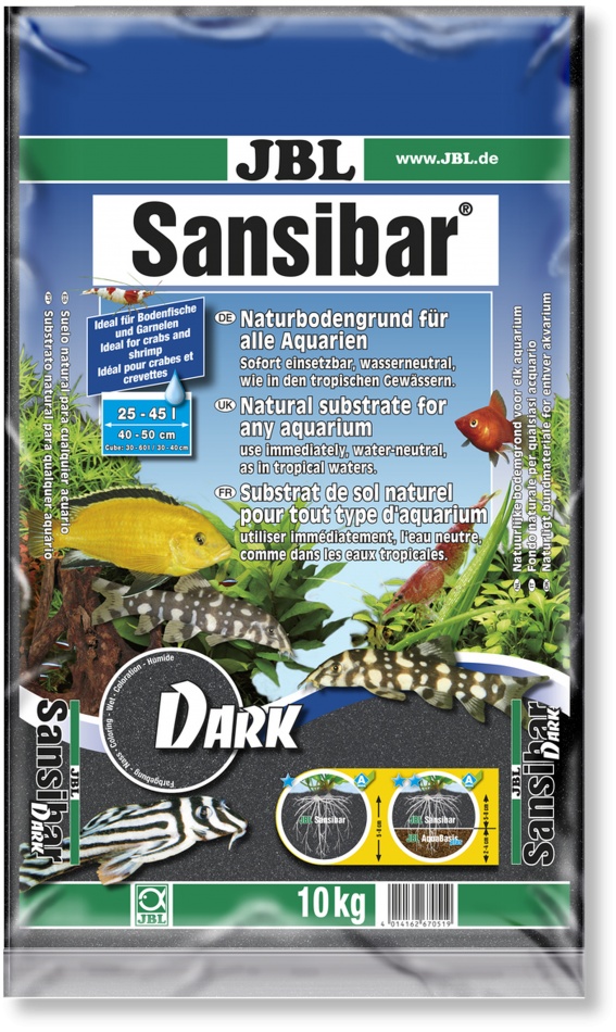 Substrat natural acvariu JBL Sansibar BLACK 10 kg